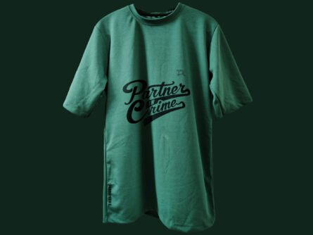 Front View of Green Oversized Drop Shoulder T-Shirt
