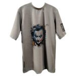Grey Joker oversized tee flat lay