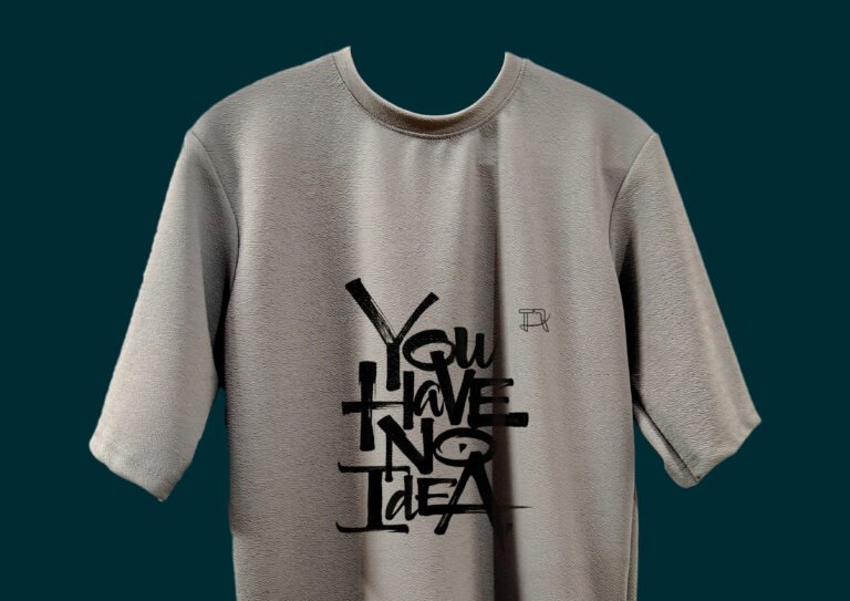 Front View of Grey Oversized Drop Shoulder Tee