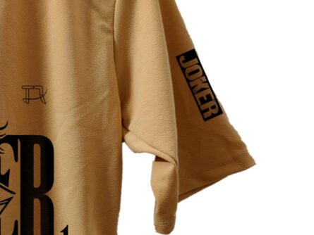 Close-up of drop shoulder & fabric