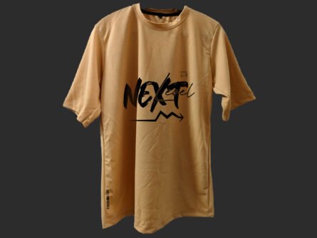 Unisex Peach Drop Shoulder T-Shirt Front View