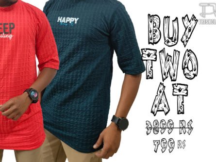 Vibrant Red & Matte Blue T-Shirts for Trendsetters