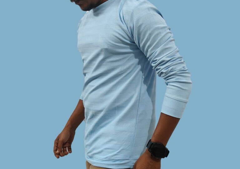 blue color full sleeve t shirt