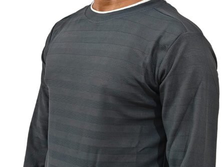 Trisholic black t-shirt styled with joggers and accessories