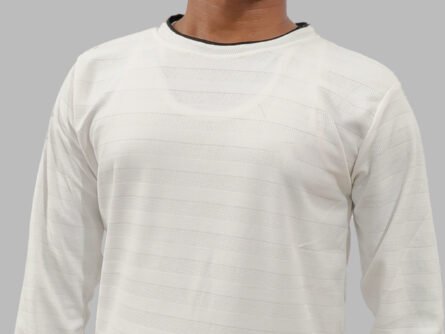 White Color Full Sleeve T Shirt for Men