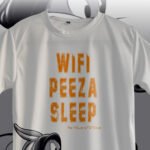 WiFi Pizza Sleep Oversized T-Shirt Back View wifi pizza sleep oversized t-shirt back, plain back oversized tee india, plain back oversized tee usa, drop shoulder oversized cotton tshirt, white oversized tee india, white oversized tee usa, comfy oversized shirt, casual oversized t-shirt, unisex oversized tee, streetwear oversized fashion