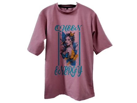 Oversized Queen Energy Cotton Candy Loose Fit Tee front look