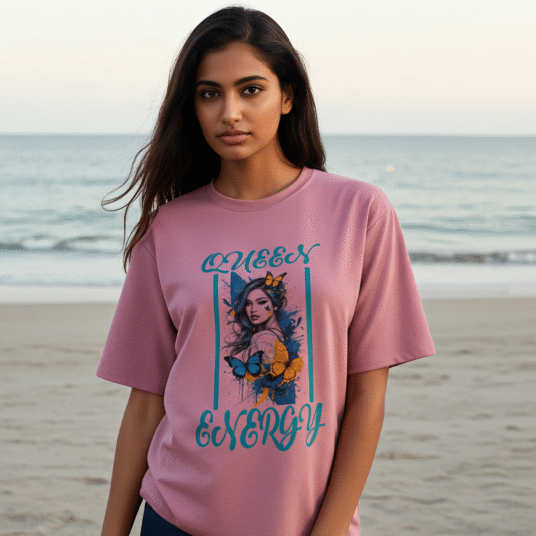 Queen Energy Cotton Candy Tee Streetwear Fit