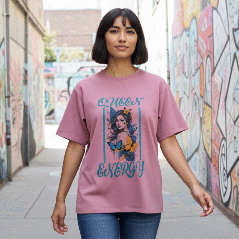 Queen Energy Cotton Candy Tee Lifestyle Shot