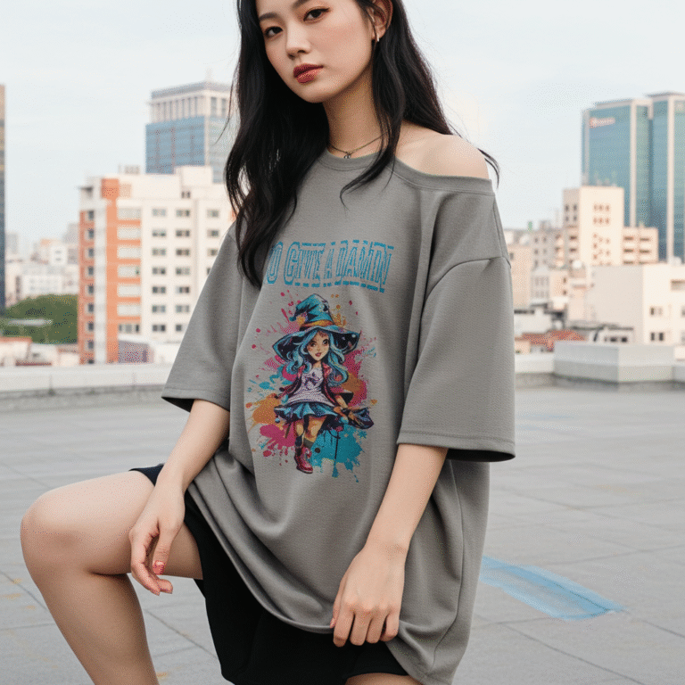 Too Glam To Give A Damn Oversized Drop Tee