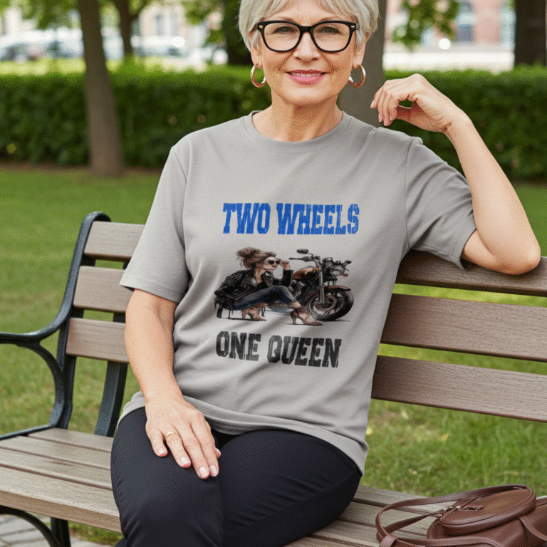 Queen print oversize t shirt grey