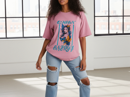 Cotton fabric texture cotton candy tee