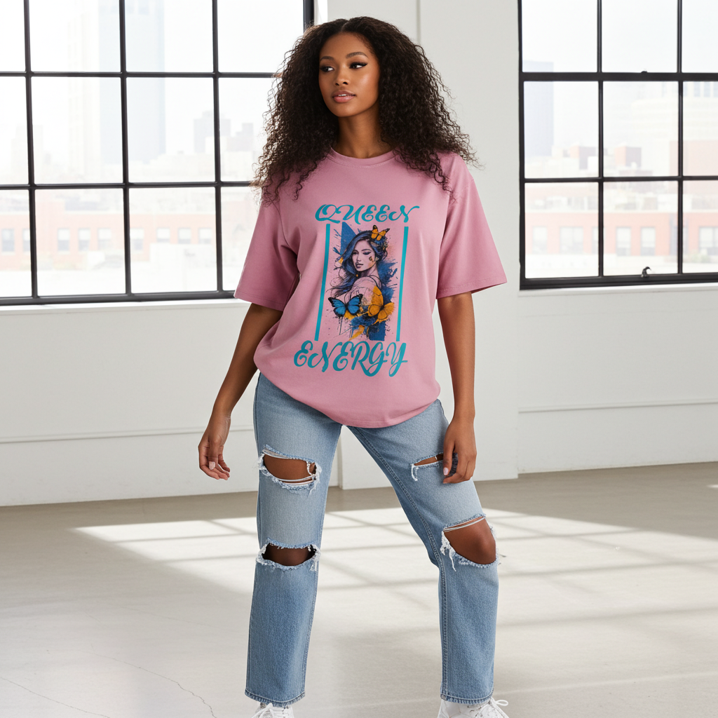 Cotton fabric texture cotton candy tee