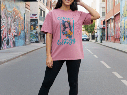 Loose fit cotton candy streetwear outfit
