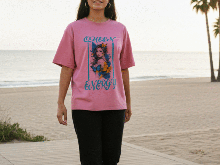 Cotton candy oversized tee fashion statement