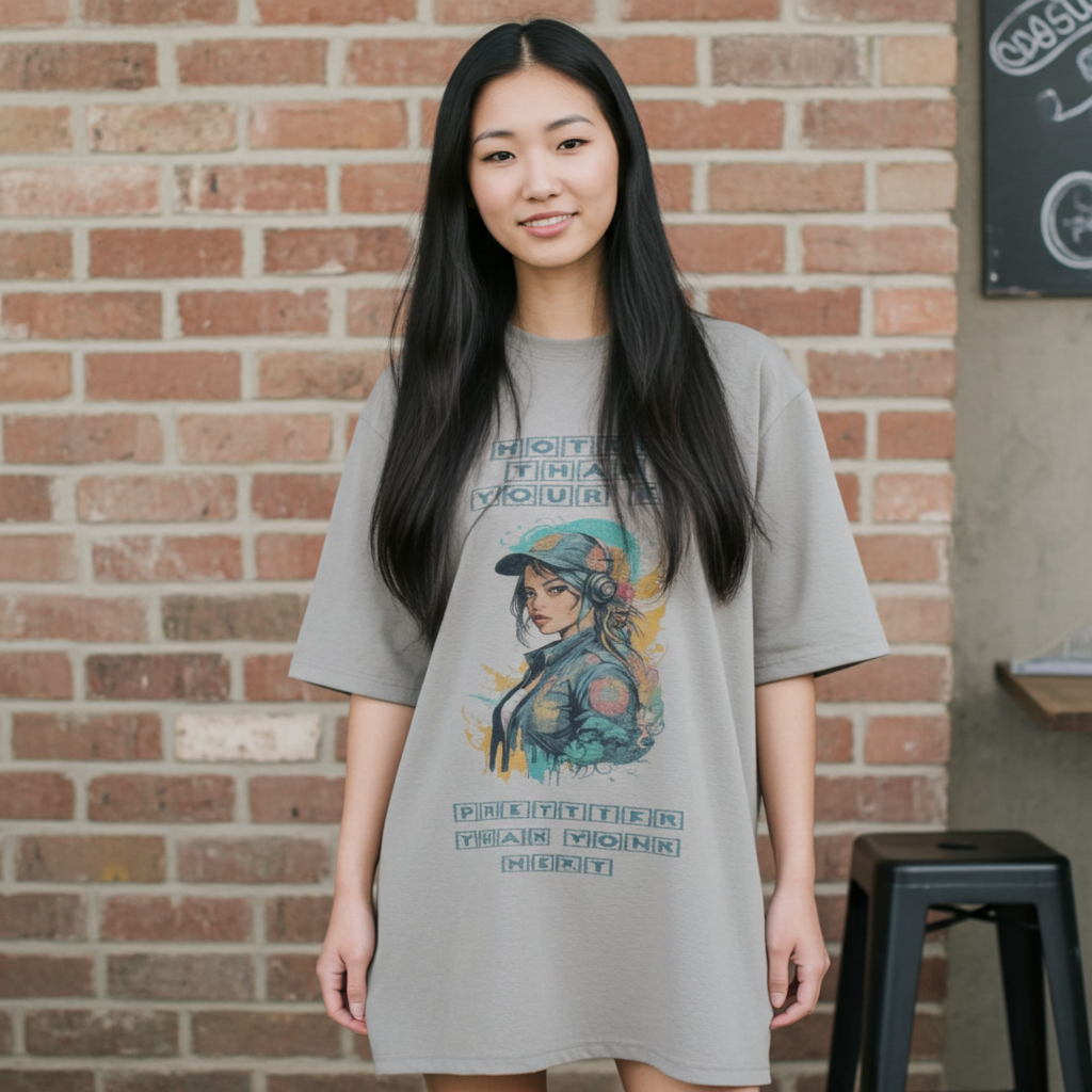 Best relaxed fit t shirts for women with bold slogan