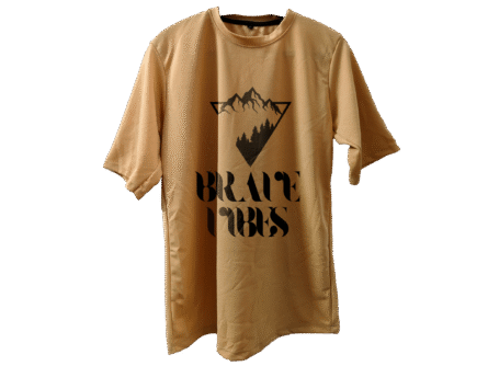 Peach Drop Shoulder Tee for Women front view