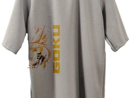 Goku Anime Trendy Stylish Baggy T-Shirt for Men's Back View