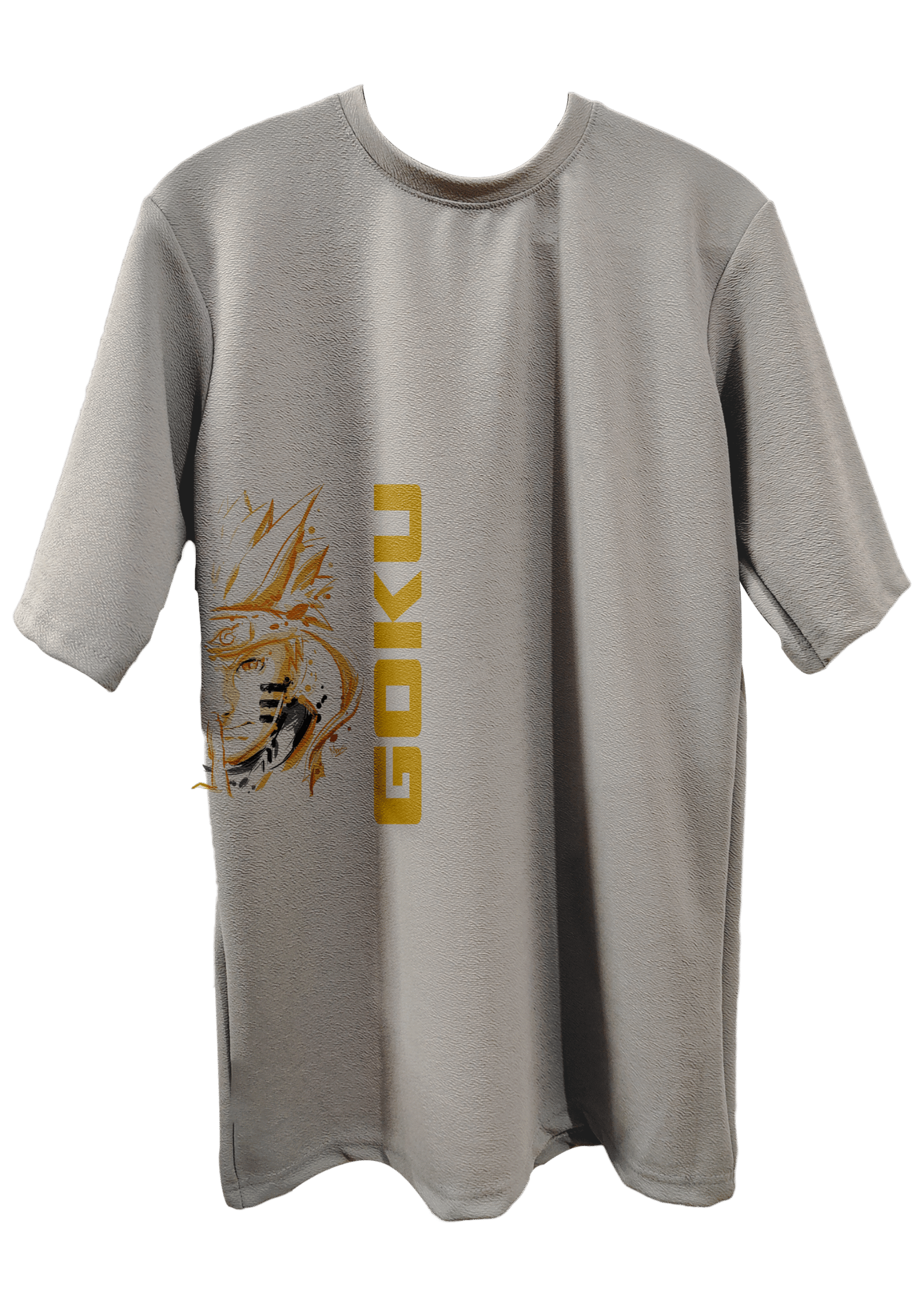 Goku Anime Trendy Stylish Baggy T-Shirt for Men's Back View