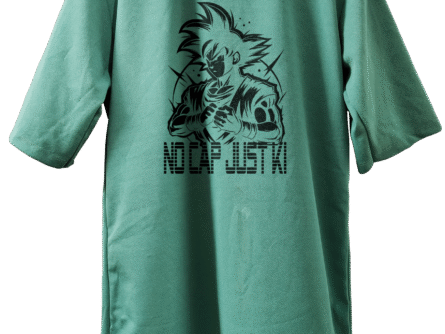 Front view of Special look anime T-shirt for men's under 499