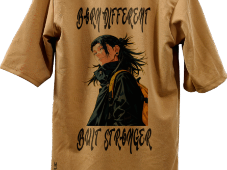 Peach Anime Baggy Style T-Shirt for Men