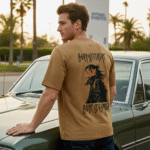 Side view baggy streetwear tee