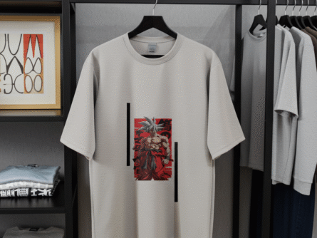 Naruto Anime Loose Fit Trendy T-Shirt for Men Back View