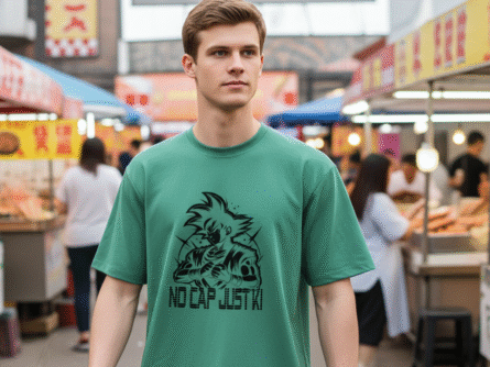 Soft fabric of Special look anime T-shirt for men's under 499