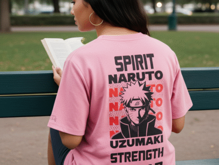 Packaging view Naruto anime loose fit t-shirt