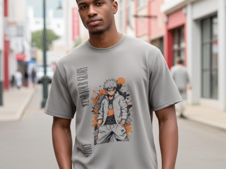 Oversized Anime T-Shirt for Boys