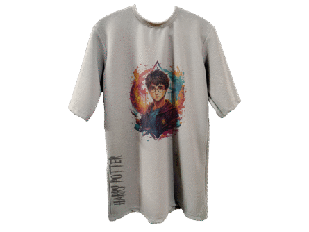 Gryffindor Oversized T-Shirt – Trendy Harry Potter Streetwear by Trisholic front view