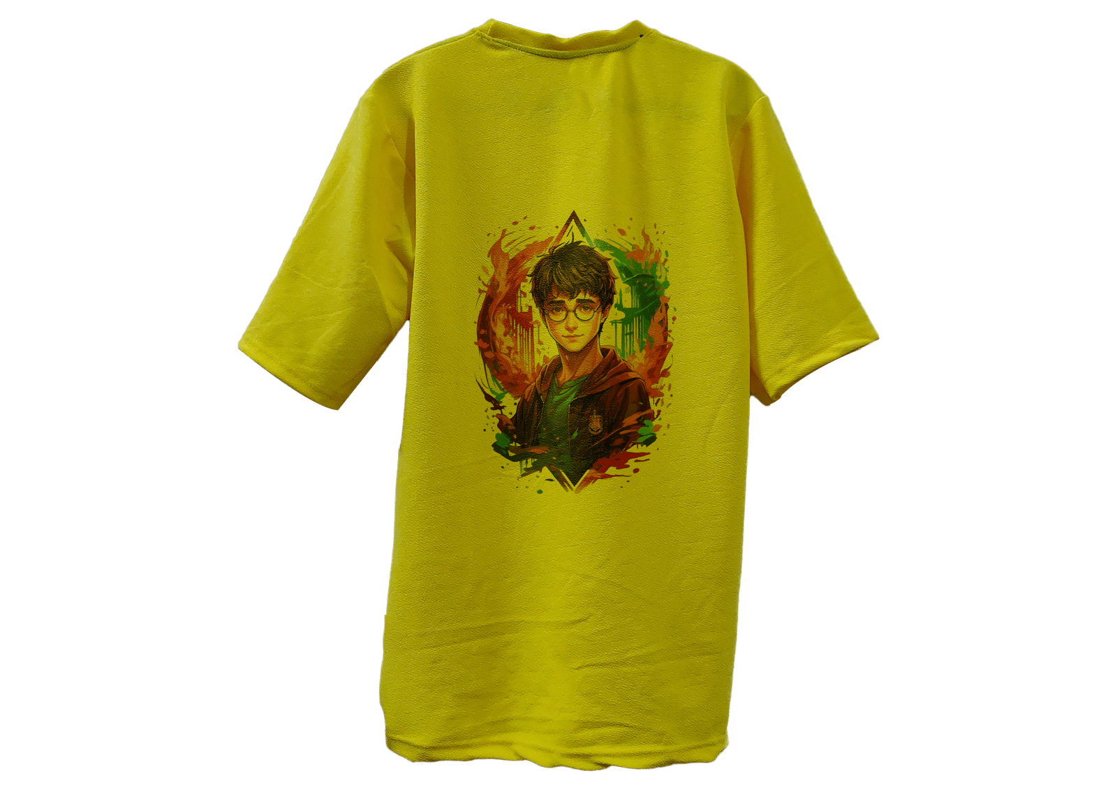 Gryffindor Yellow color Harry Potter Stylish Oversize T-Shirt fabric detail