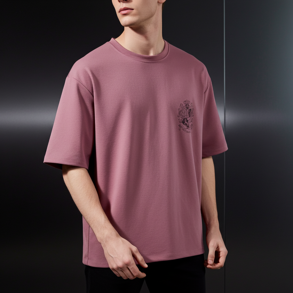 Men’s Oversized Wizard-Inspired Graphic T-Shirt | Pastel Cotton Candy Colour | Trisholic Men’s aesthetic pastel tee wizard theme