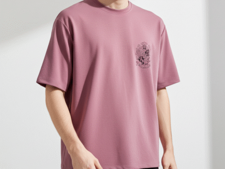 Men’s Oversized Wizard-Inspired Graphic T-Shirt | Pastel Cotton Candy Colour | Trisholic Lifestyle model wearing pastel wizardcore tee