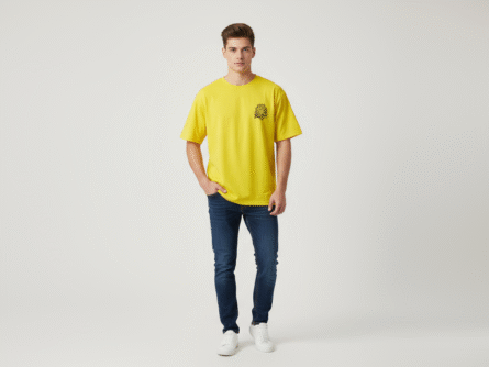 Gryffindor Yellow color Harry Potter Stylish Oversize T-Shirt back design