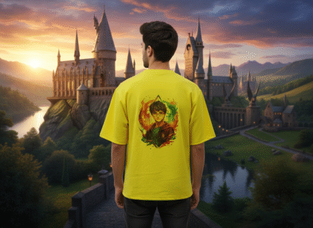 Gryffindor Yellow color Harry potter Stylish oversize t-shirts – Trisholic