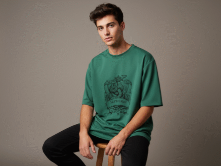 Trisholic Slytherin Oversized T-Shirt back,