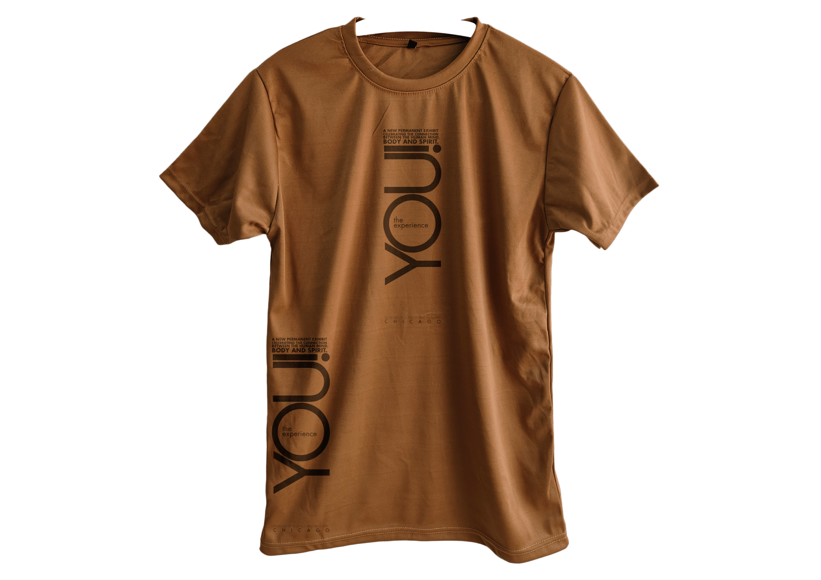 Peach Slim Fit Motivational T-Shirt for Men | Polyester Graphic Tee – Trisholic Front View