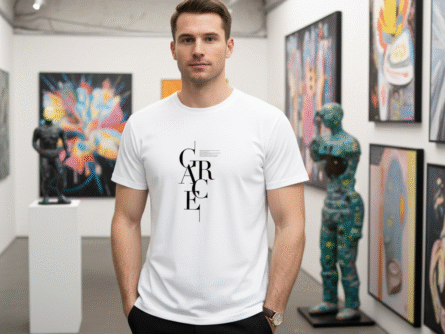 Premium White Grace Letter Print T-Shirt | Trendy Minimal Casual Wear for Men - Trisholic print clarity
