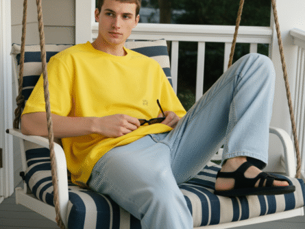 Yellow Oversized T-Shirt for Men | Minimal Solid Casual Streetwear Tee lifestyle