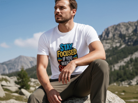 Outdoor Look Wearing Motivational Tee